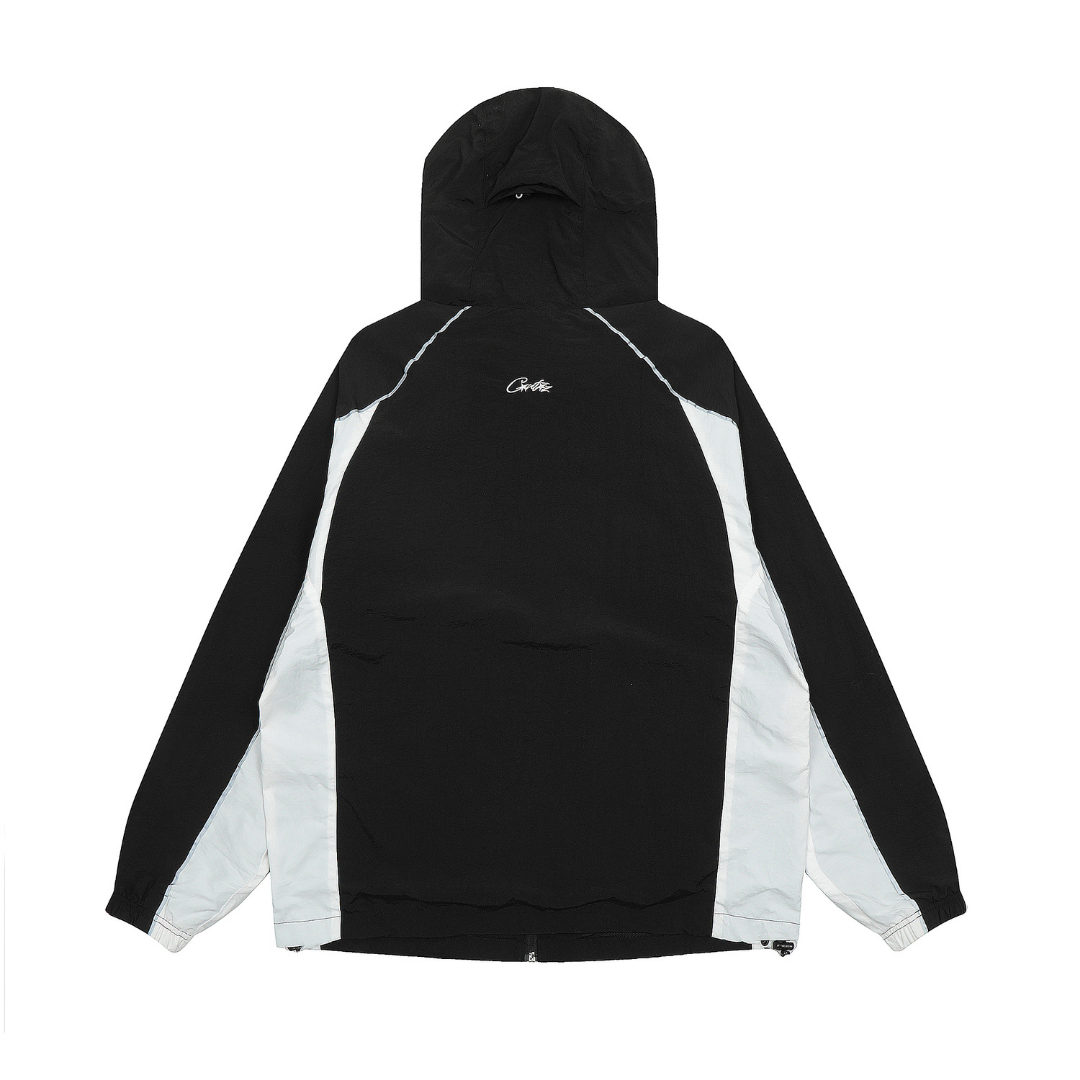 FLMNGO x Crtz Schwarze Windjacke 1