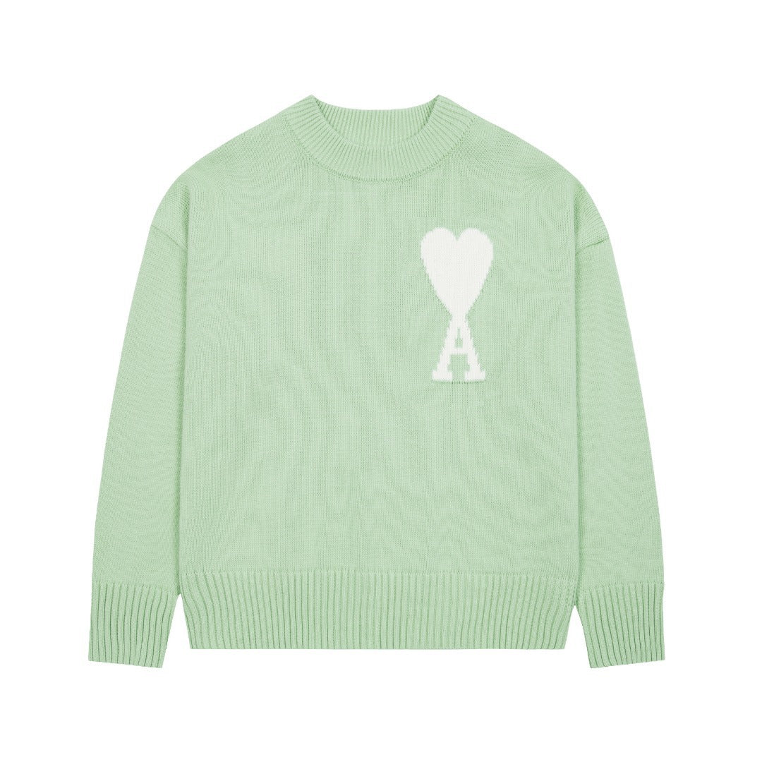 "HEART" - SWEATER MINT (UNISEX) 0