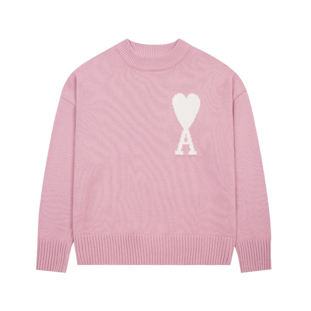 "HEART" - SWEATER ROSE (UNISEX) 0