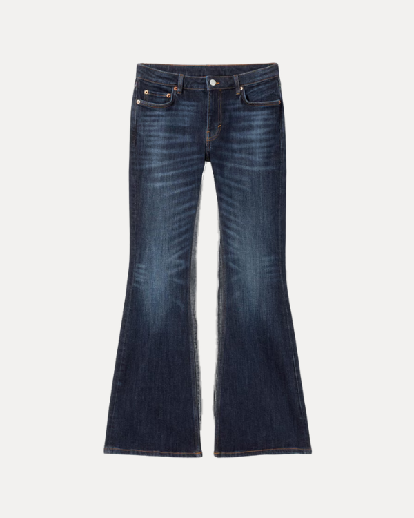 LOW RISE SLIM FLARED JEANS 0