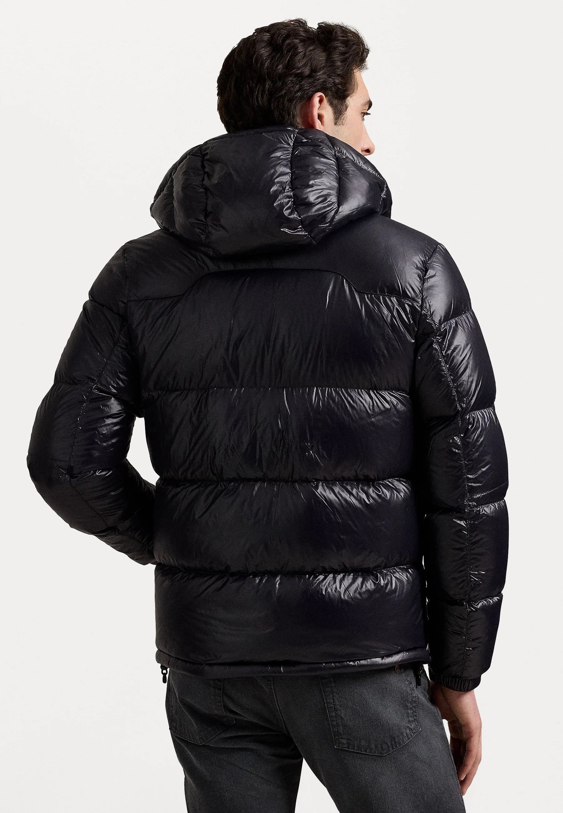 "RL" Shiny Puffer Schwarz 3