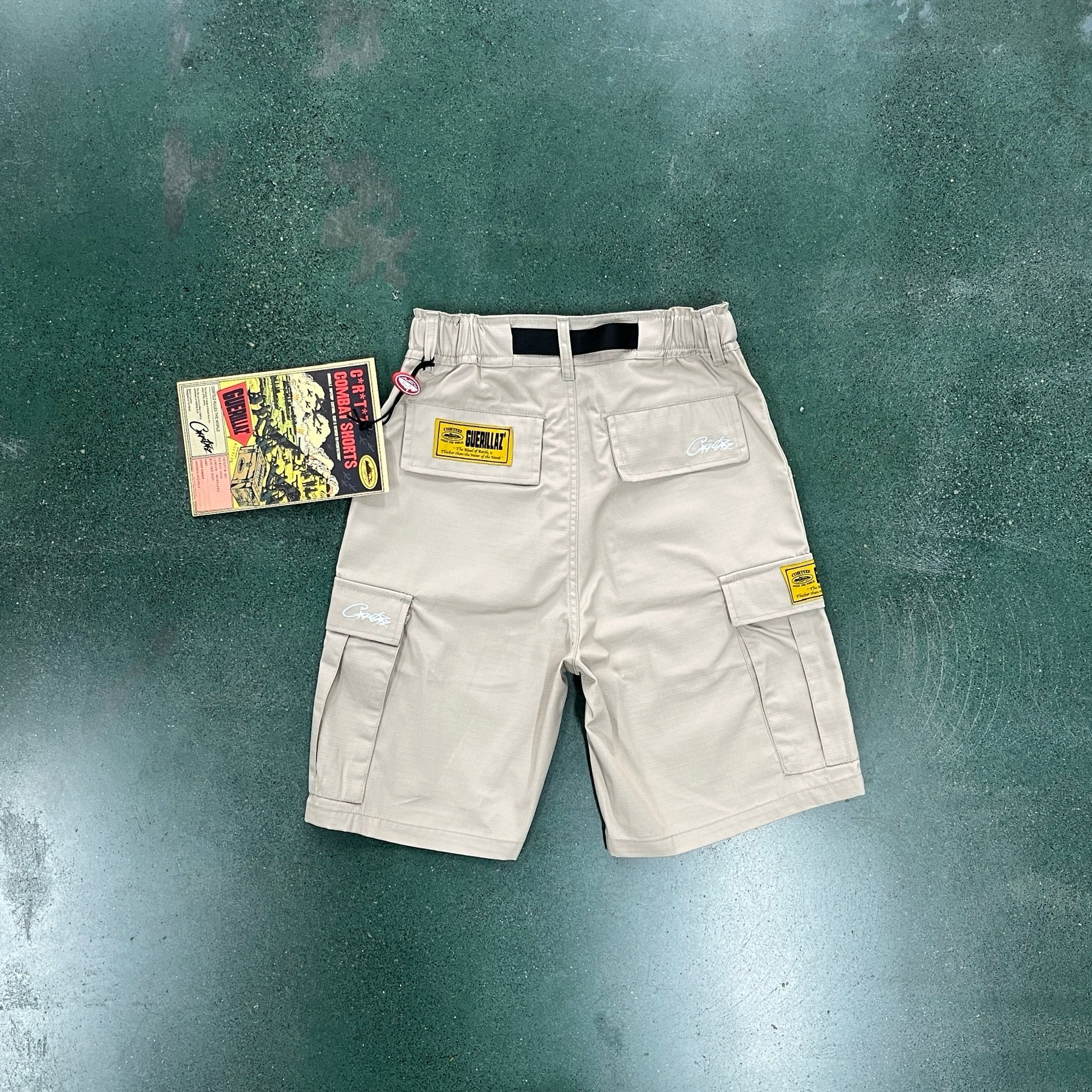 "Alcatraz" Cargo Shorts Beige 1