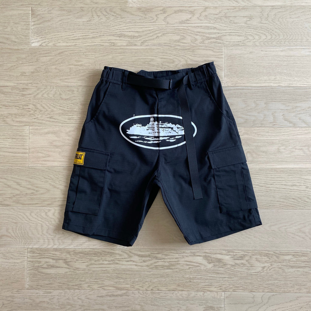 "Alcatraz" Cargo Shorts Black 0
