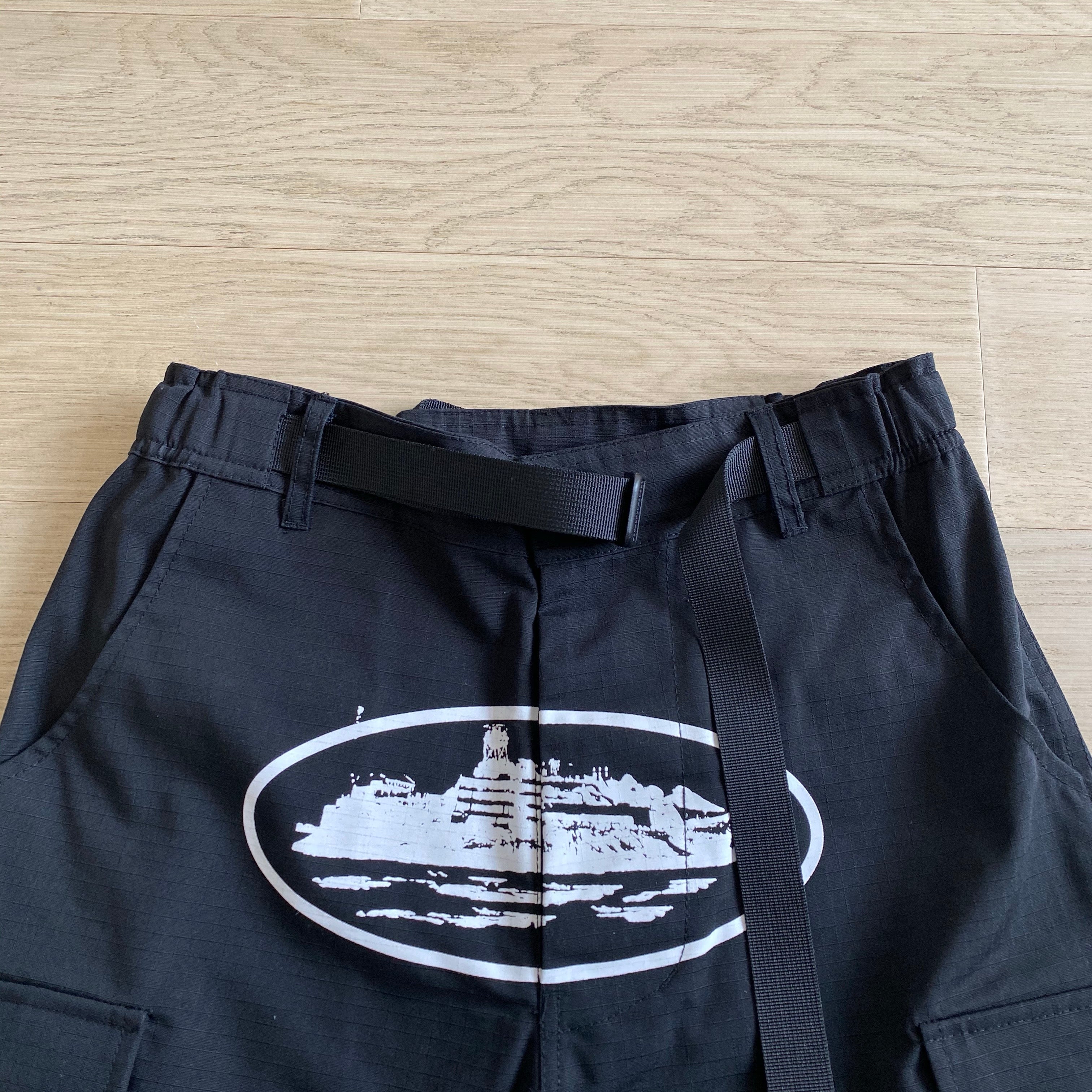 "Alcatraz" Cargo Shorts Black 1