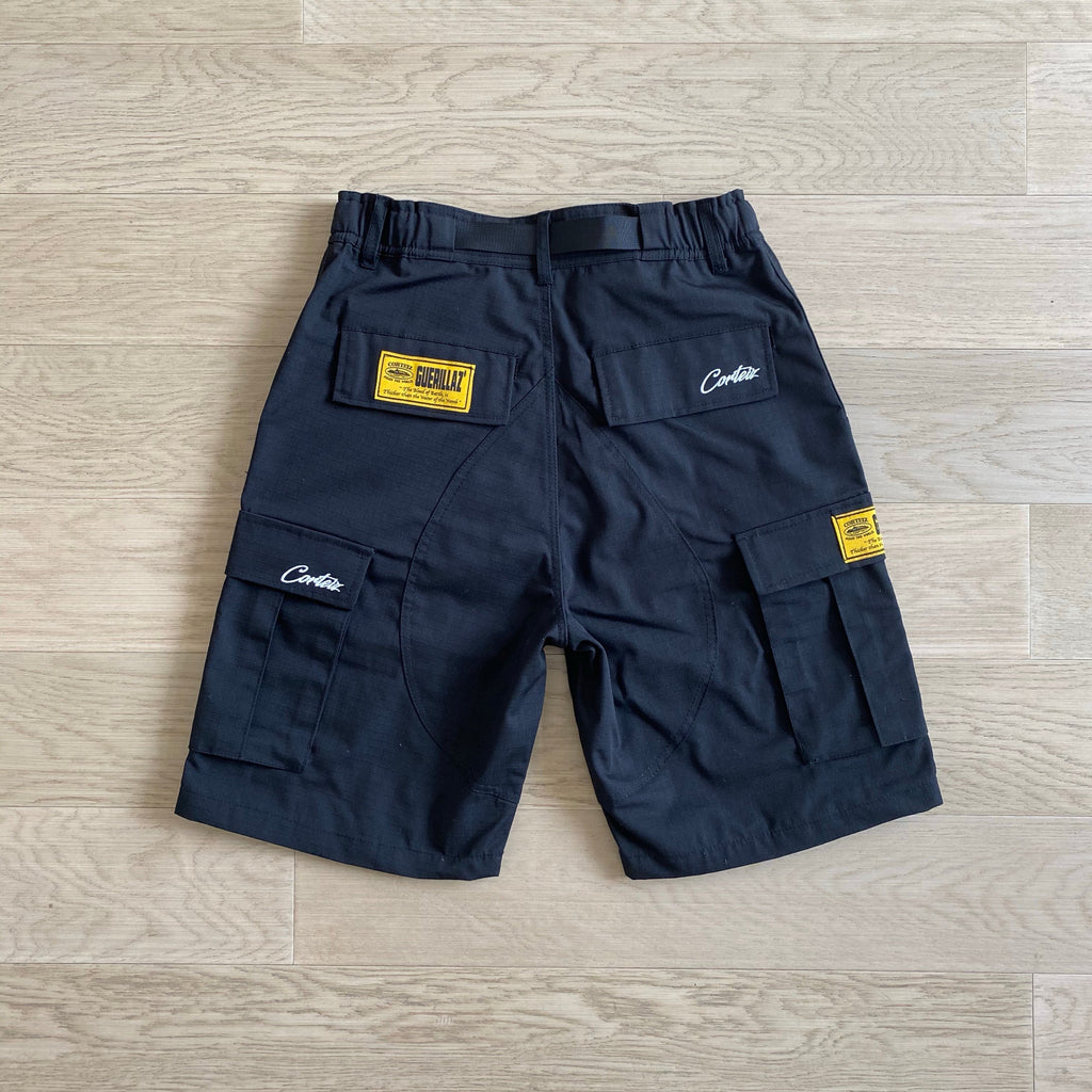 "Alcatraz" Cargo Shorts Black 2
