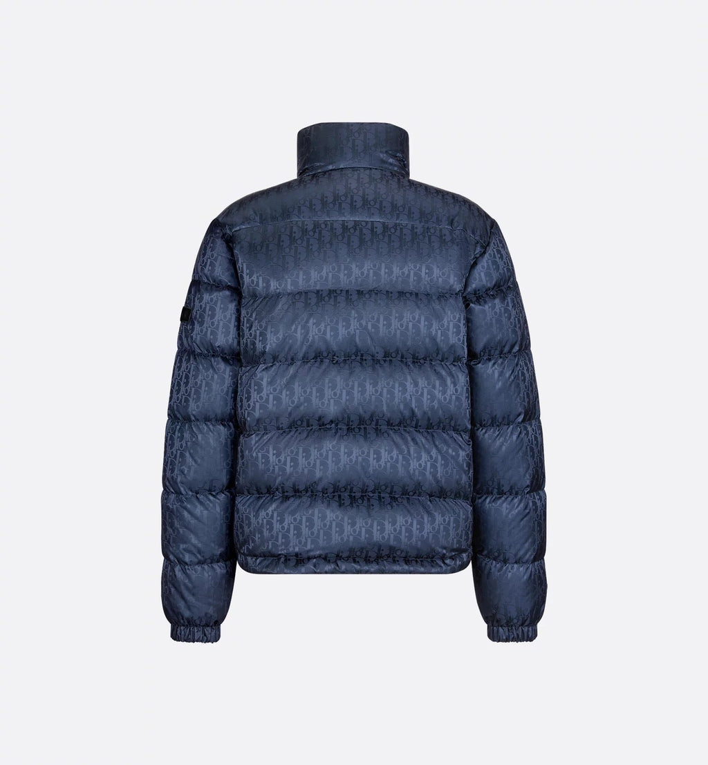 "D" Oblique Puffer Blau 5
