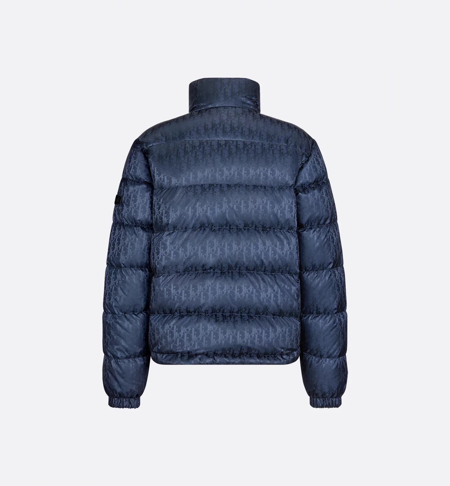 "D" Oblique Puffer Blau 5