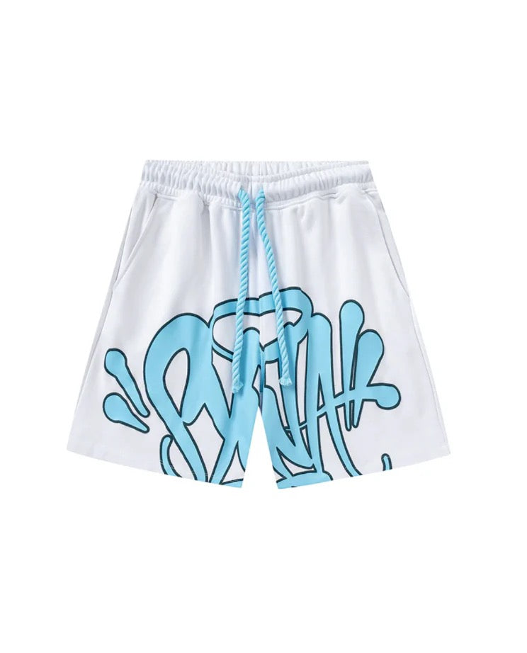 "Graffiti" Shorts-Set Weiß 3