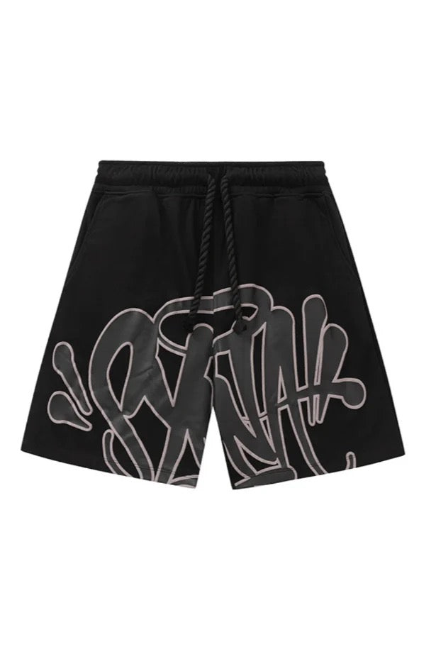 "Graffiti" Shorts-Set schwarz 3