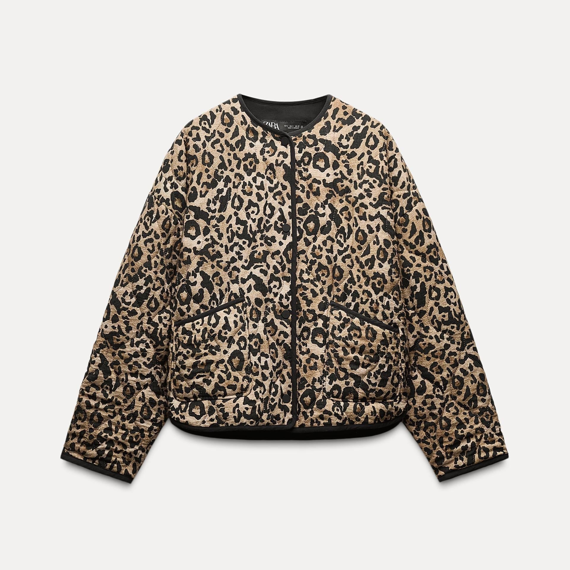 Jacke mit Animal-Print 0