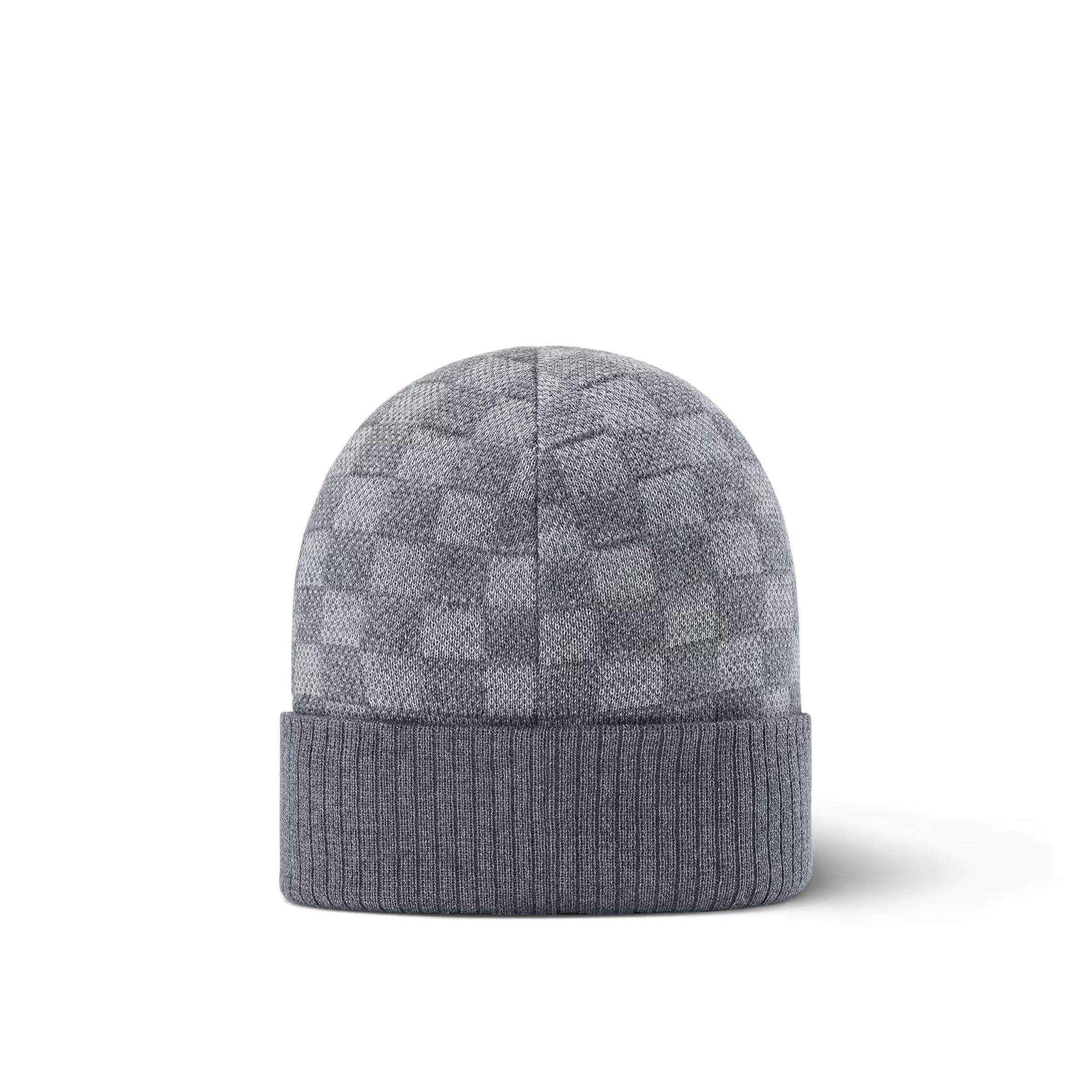 "LV" Beanie Grau 3