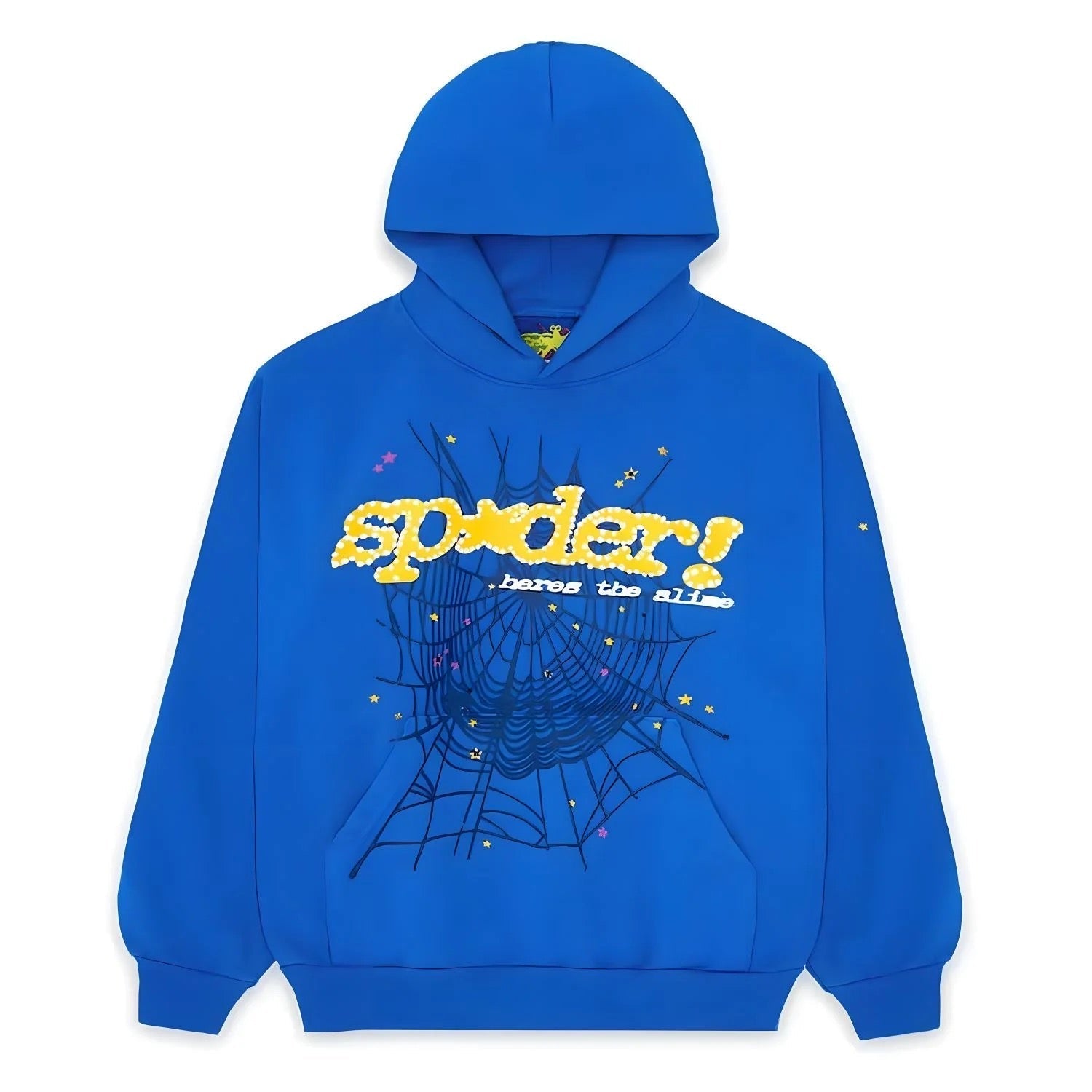 "Sp5der-Hoodie" Blau 0