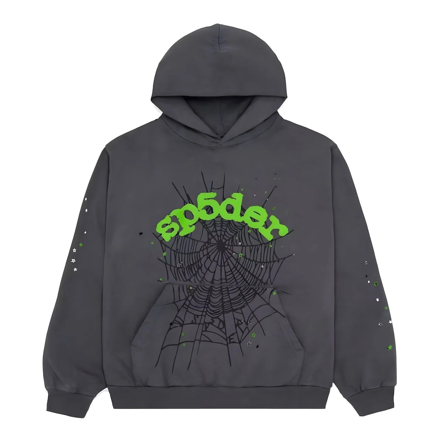 "Sp5der-Hoodie" Grau 0