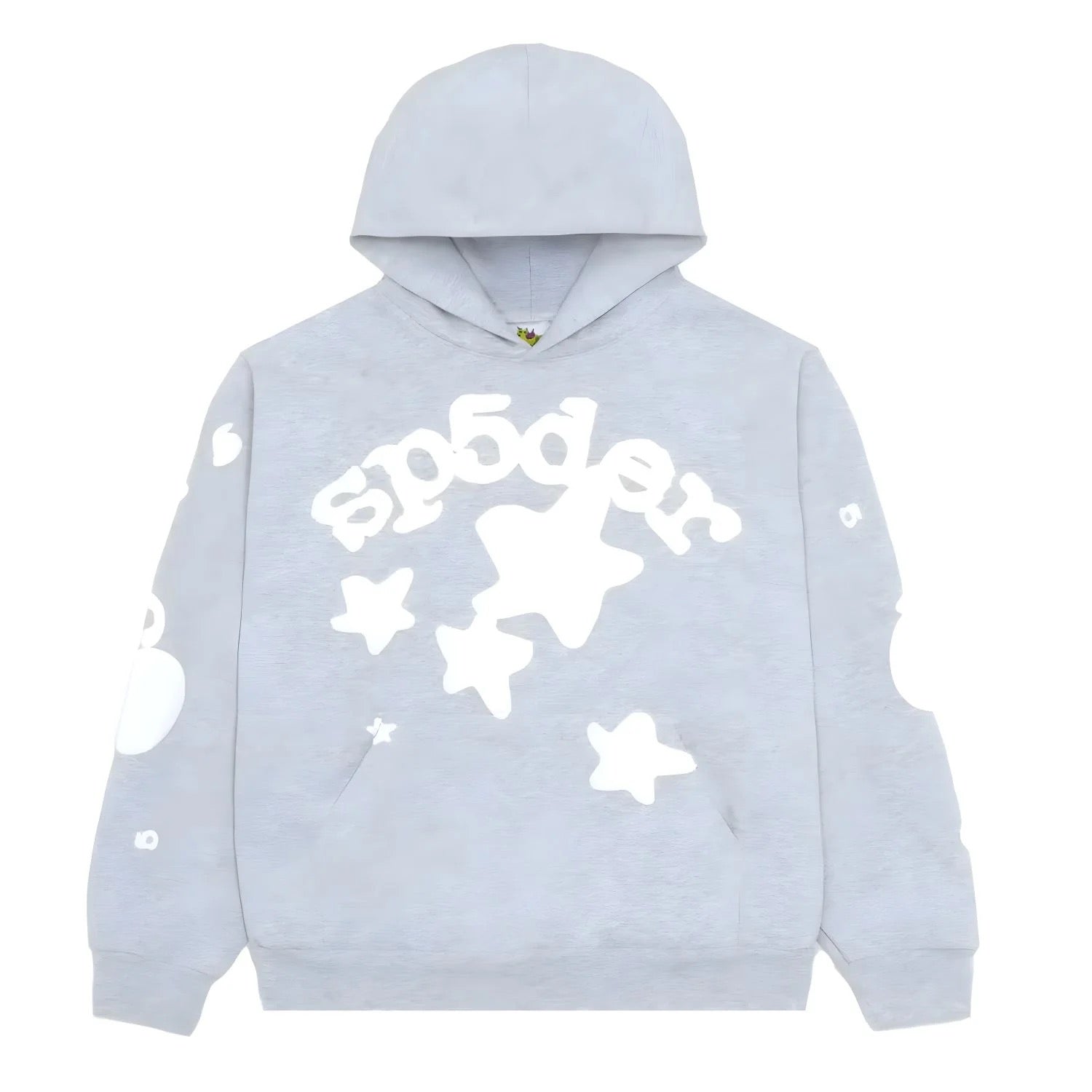 "Sp5der-Hoodie" Hellgrau 0